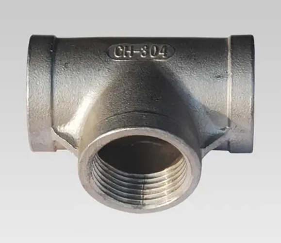 Stainless steel threaded tee